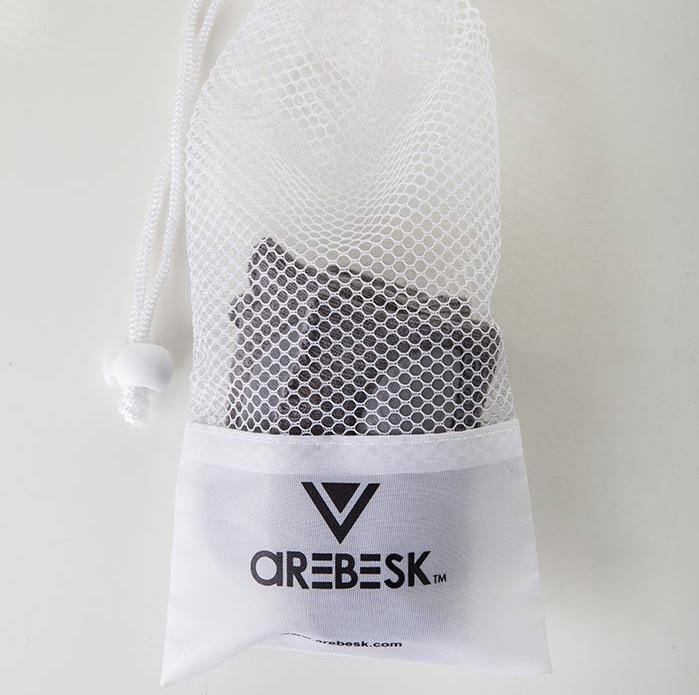 Arebesk Fishnet Grip Socks - Grey White (Barre / Pilates) - SIMPLYWORKOUT