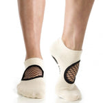 Arebesk Fishnet Grip Socks - Nude