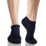 Arebesk Moto Grip Socks - Navy (Barre / Pilates) - SIMPLYWORKOUT