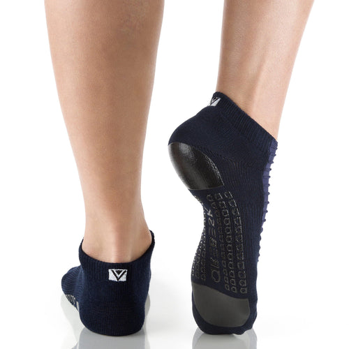 Arebesk Moto Grip Socks - Navy (Barre / Pilates) - SIMPLYWORKOUT
