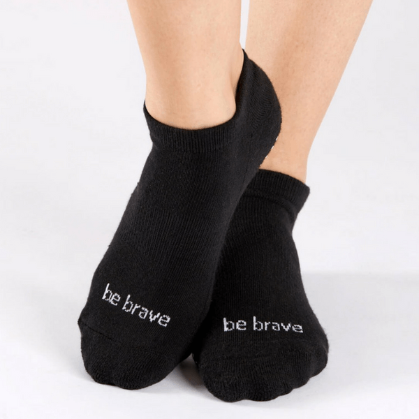 Be Brave BARRE Socks // Sticky Be – SIMPLYWORKOUT