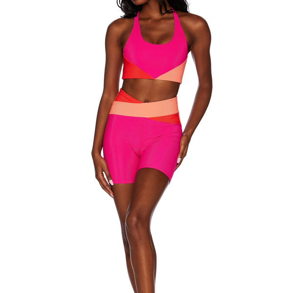 Beach Riot Cora Bike Short - Magenta Coral
