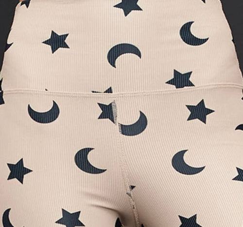 Beach Riot Ayla Legging - Taupe Moon and Star