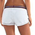 lurv Disco City Crop Shorts in white