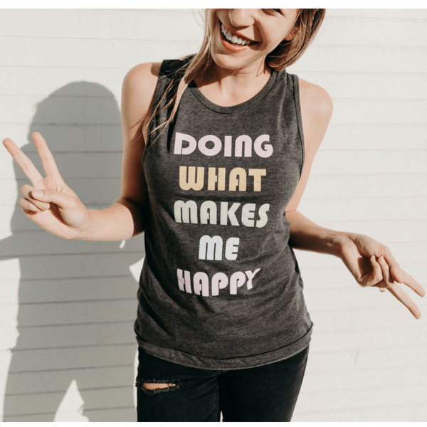 simplyworkout Doing What Makes Me Happy - Muscle Tank