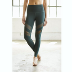 DYI - Lace Ready - Forest Green Leggings - SIMPLYWORKOUT