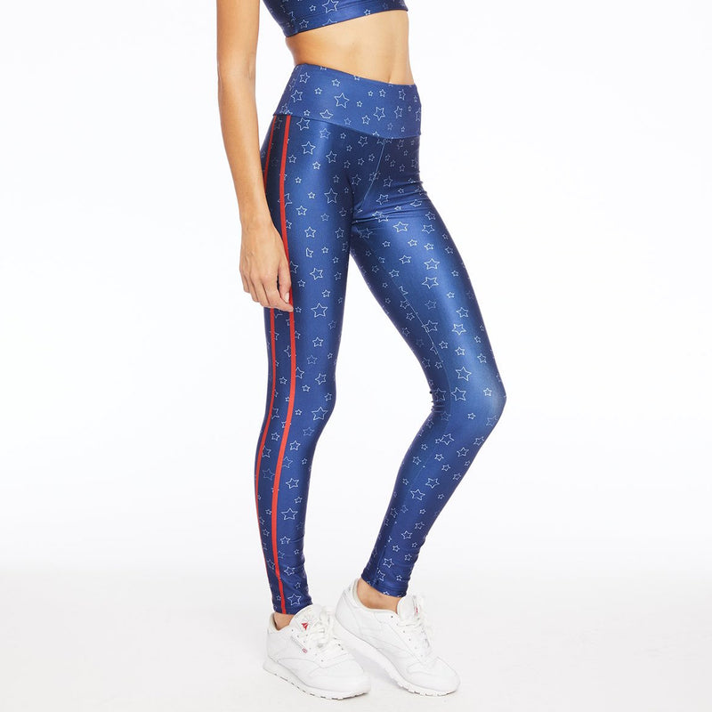 Goldsheep Clothing - Blue Stars and Stripes Leggings - SIMPLYWORKOUT