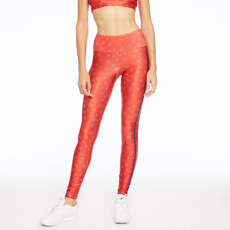 Goldsheep Clothing - Red Stars and Stripes Leggings - SIMPLYWORKOUT