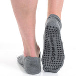Great Soles Riley Tab Back Grip Sock - Grey Black