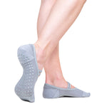 great soles mia mesh gray grip socks