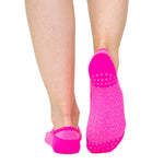 great soles mia mesh neon pink grip socks