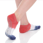 lady liberty ombre grip socks by great soles red white blue