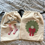 Grip Sock Bag - Grip Sock Wreath Holiday - SIMPLYWORKOUT