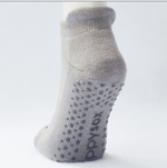 Mustache Grip Socks in Grey by GrippySox