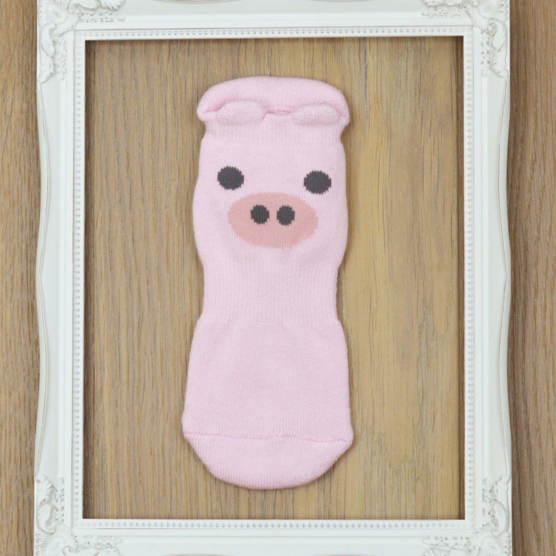 grippy sox pink pig grip socks