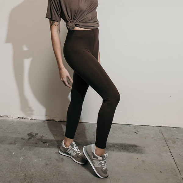 Joah brown body legging sueded umber