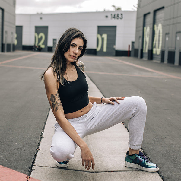 Joah Brown variety tank black rib