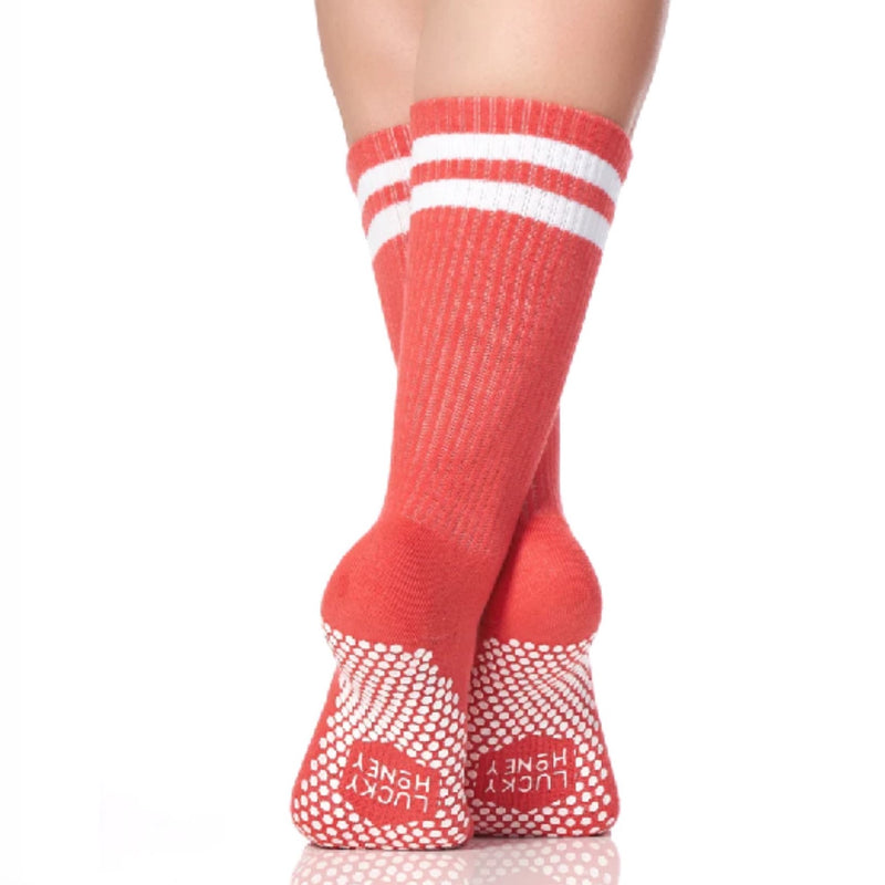Lucky Honey The Dad Grip Sock Vintage Red