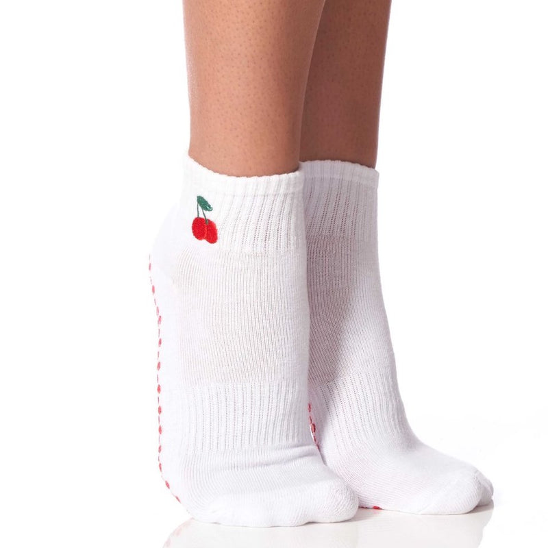 The Harlow Grip Sock Cherries - Lucky Honey - simplyWORKOUT – SIMPLYWORKOUT