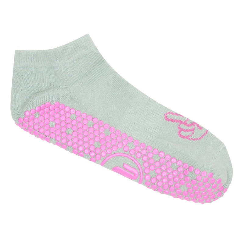 move active classic grip socks low rise mint green peace