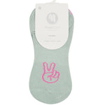 move active classic grip socks low rise mint green peace
