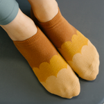 MoveActive Classic Low Rise Grip Socks  Waffle Rust 