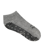 move active classic low rise grip socks wink gray marle