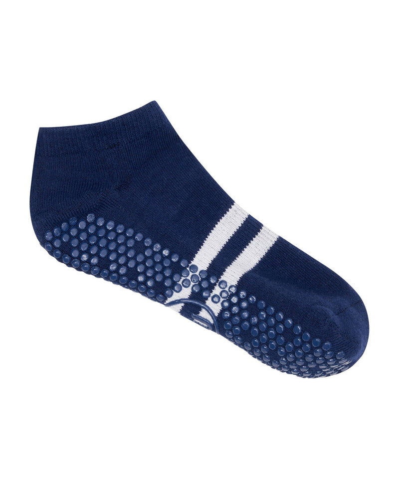 Moveactive Classic Low Rise Grip Socks Sporty Stripe Navy