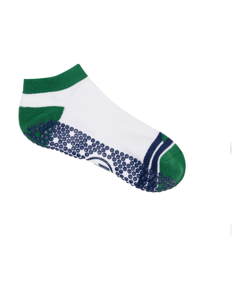 move active classic volley preppy green grip socks