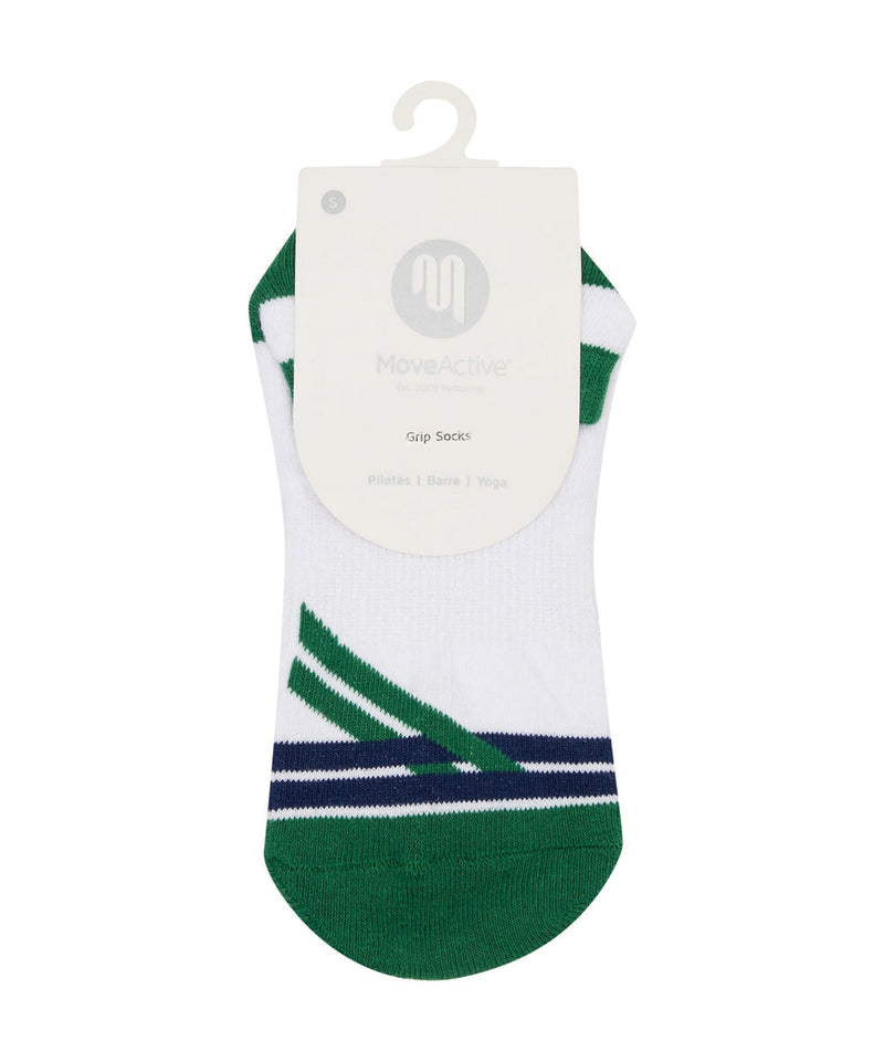 move active classic volley preppy green grip socks