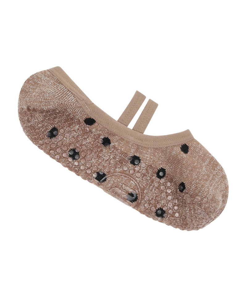 move active copper sparkle spots ballet grip socks