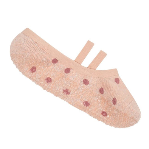 MoveActive Ballet Grip Socks - Apricot Sparkle Spot