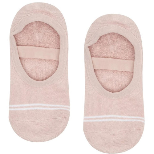 move active grip socks ballet blush and marble gray stripe