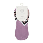 Moveactive Classic Low Rise Grip Socks Cheetah Volley Fawn & Mauve 