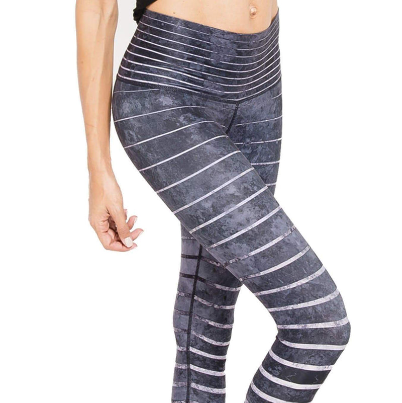 niyama sol slate stripe leggings