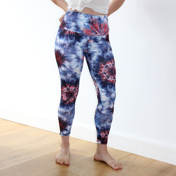 onzie tie dye graphic leggings fourth