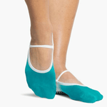 Piper Grip Sock Oatmeal Teal