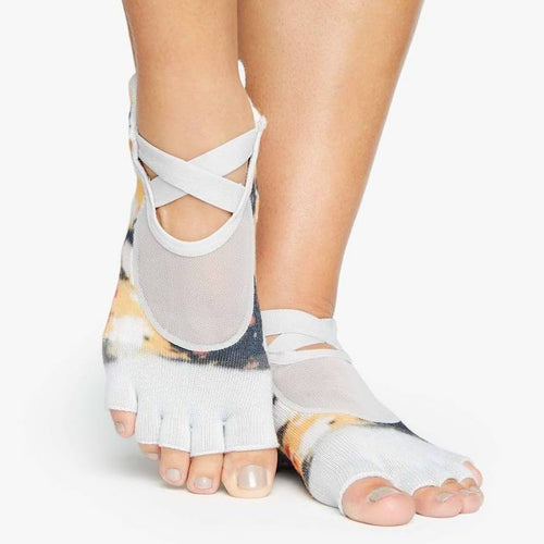 pointe studio papaya multi combat toeless grip sock