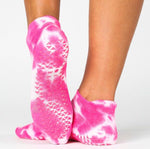 pointe studio Dominique full foot grip sock hot pink