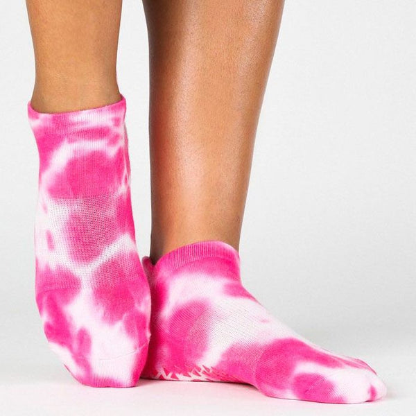 pointe studio Dominique full foot grip sock hot pink