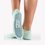 pointe studio grip socks happy baby blue