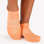 pointe studio happy grip socks orange