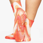 pointe studio ankle melt pink grip sock