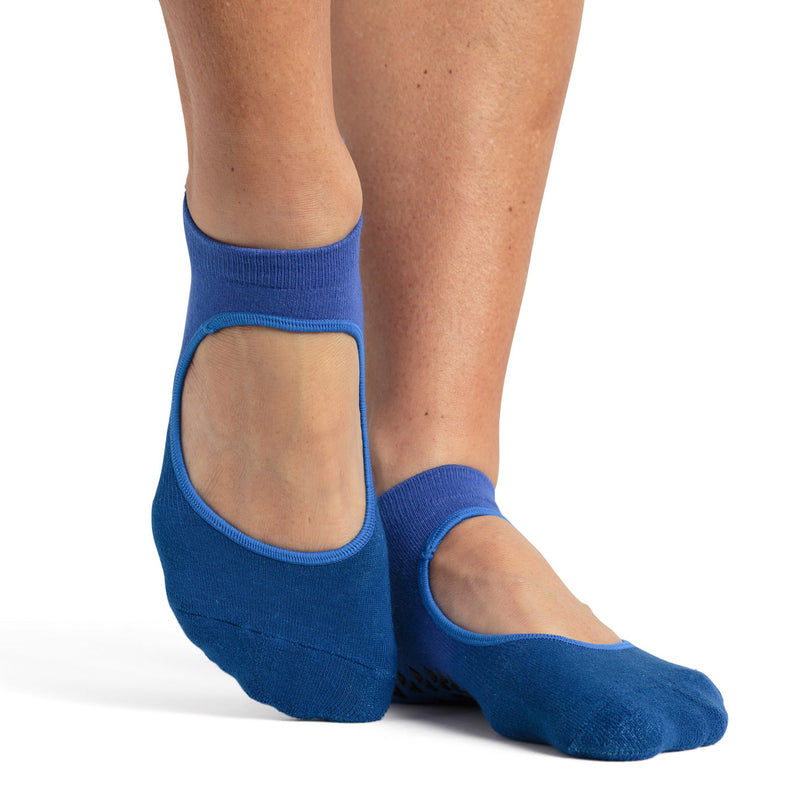 Pointe Studio Nina grip sock blue teal