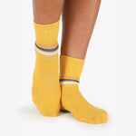 Pointe Studio Phoebe Ankle Grip Sock Golden