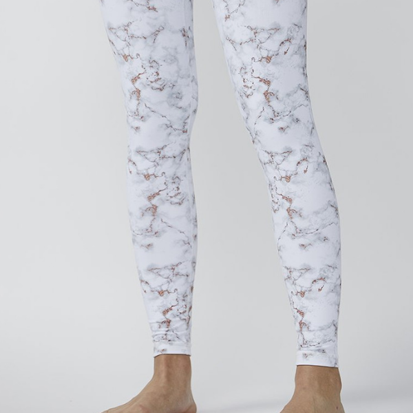 DYI - Rose Gold Marble Printed Tight - SIMPLYWORKOUT