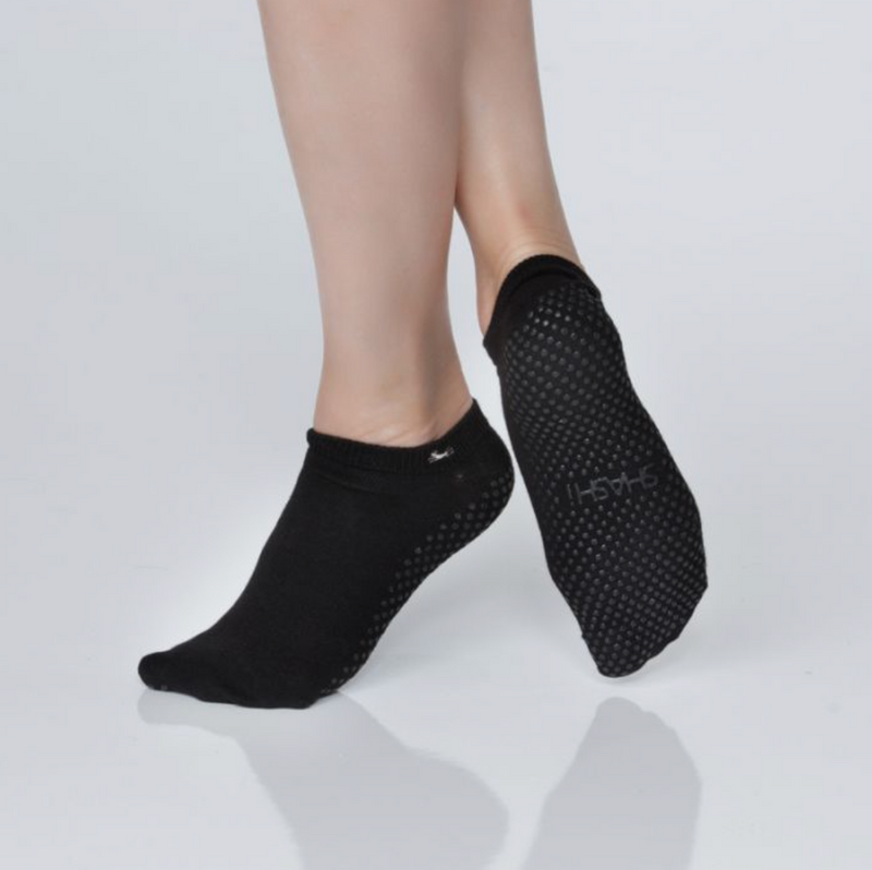 Shashi Basics Regular Toe Grip Sock Black