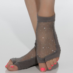shashi Star Grip Sock - Open Toe charcoal