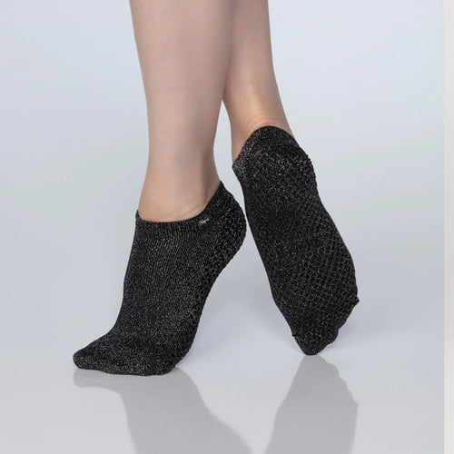 Shashi Basics Grip Sock - Black Silver 
