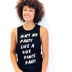 simply workout bike dance party muscle tank